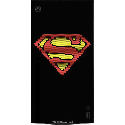 DC Comics Superman Logo Pixels XBox Series X Digital Edition Console Skin